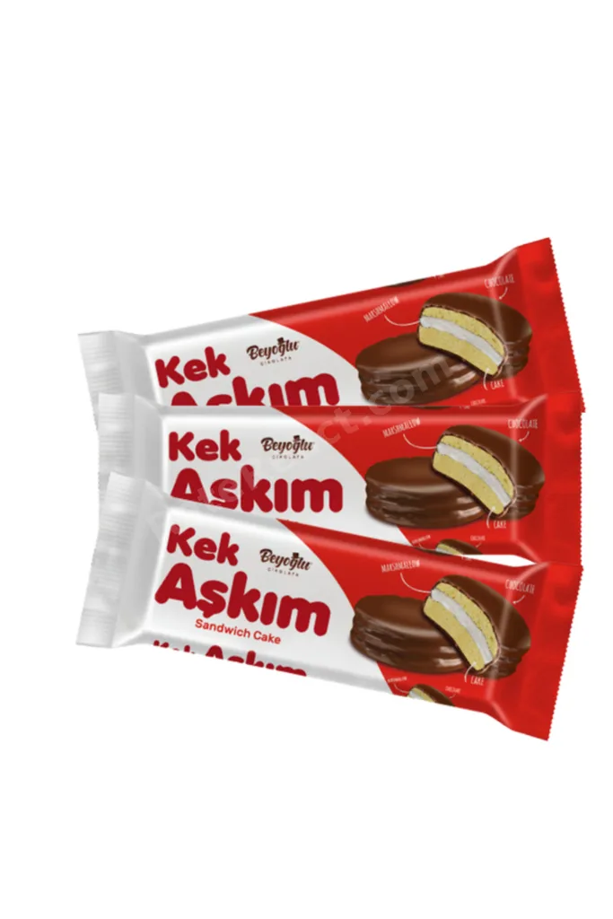 Kek Aşkım Sütlü Çikolatalı Marşmelovlu Kek 184GR.