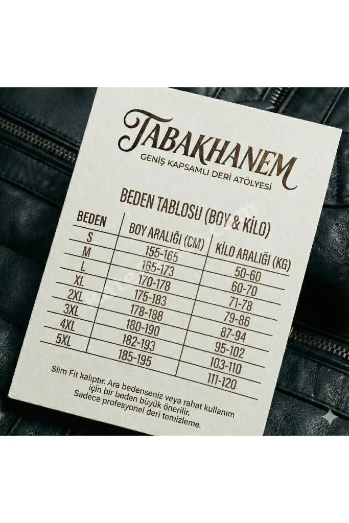 Erkek Hakiki Jumbo Deri Ceket Siyah | Dik Yaka, Fermuarlı, Cepli, Kışlık