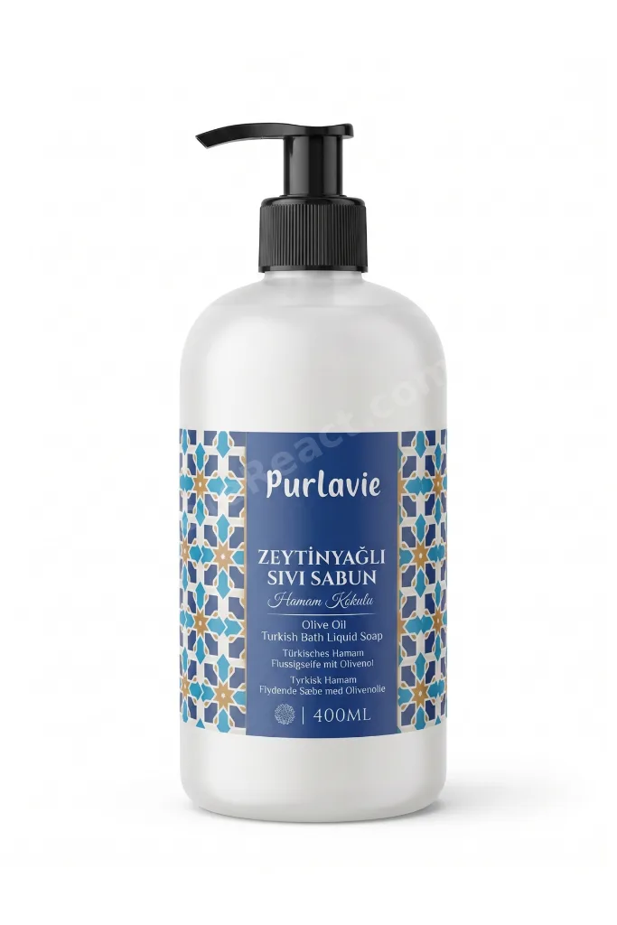 Doğal Zeytinyağlı Hamam Kokulu Sıvı Sabun 400 ML