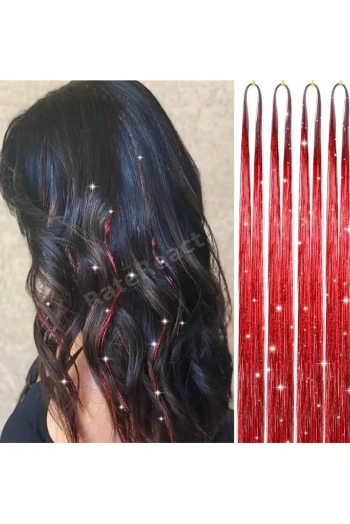 Tinsel Bağlamalı Renk Saç Simi