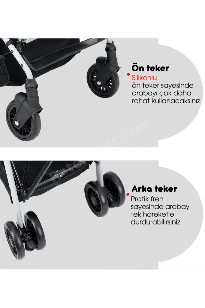 Q8 Pratik Çocuk Arabası Baston Bebek Arabası