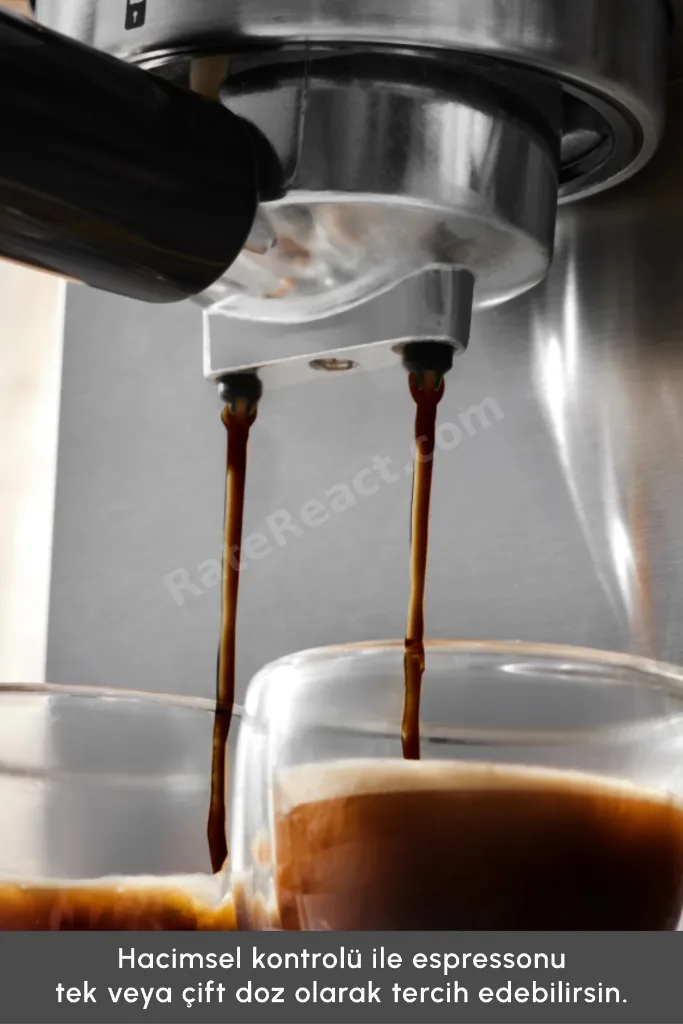 Coffee Art 1101 Süt Köpürtücülü 20bar Basınçlı Espresso Latte Cappuccino Americano Mak. 1,5l