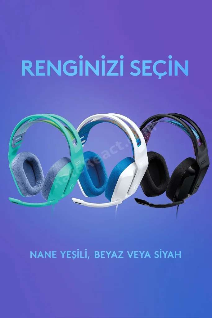 G G335 Kablolu Oyuncu Kulaklığı - Siyah