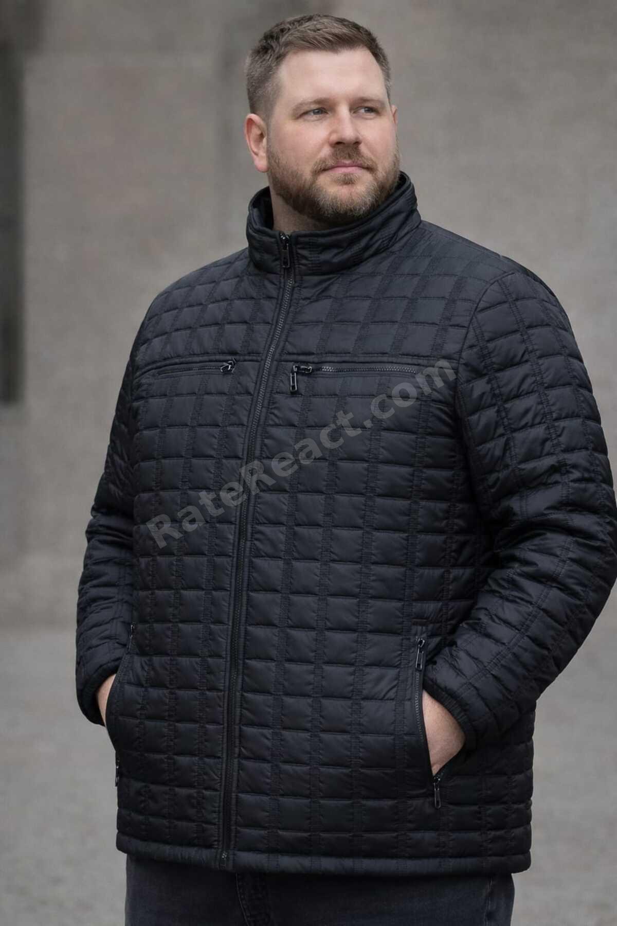 BÜYÜK BEDEN ERKEK KAPİTONE MONT,KABAN 4,5,6,7,8XL.