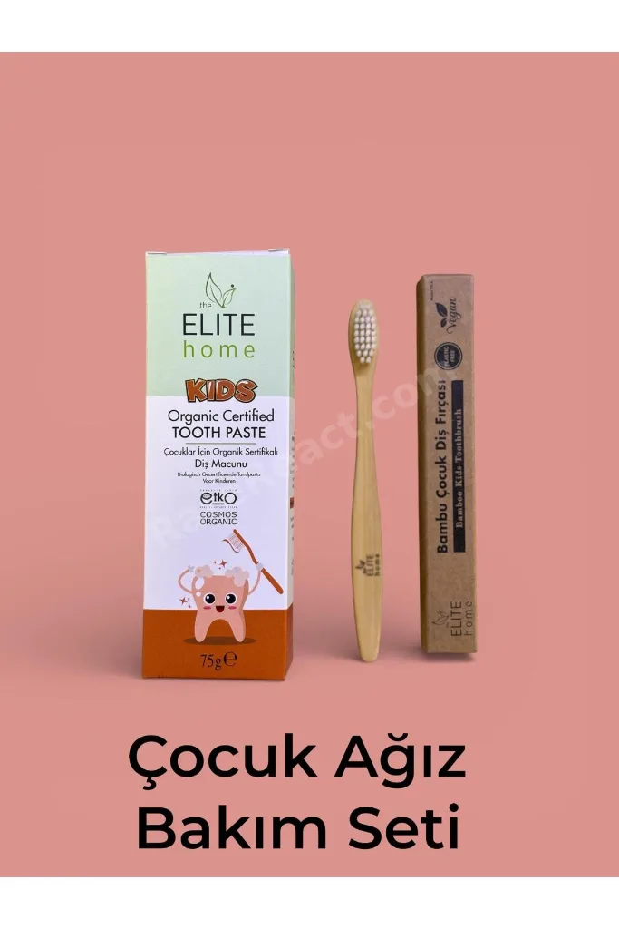 Organik Sertifikalı Diş Macunu Çocuk Ağız Bakım Seti