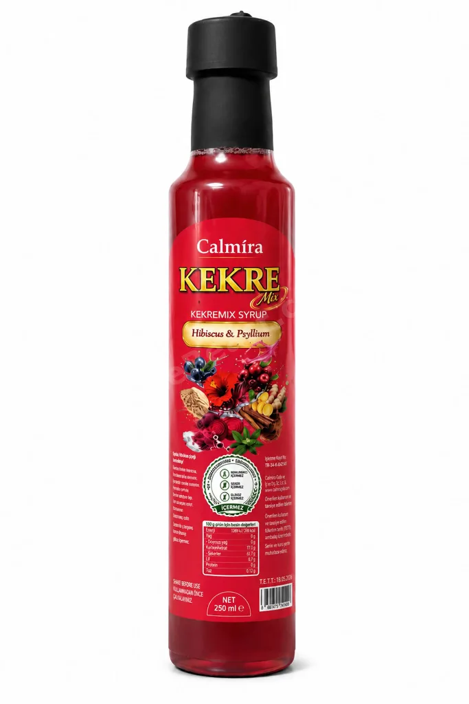 Kekremix 250 ml | Detoks Şurubu | Kekre Şurup | Hibiskus & Psyllium (Karnıyarık) içeren Şurup