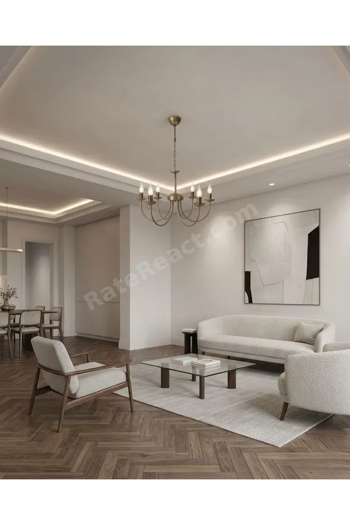 Öykü 6lı Eskitme Boya Modern Sarkıt Avize