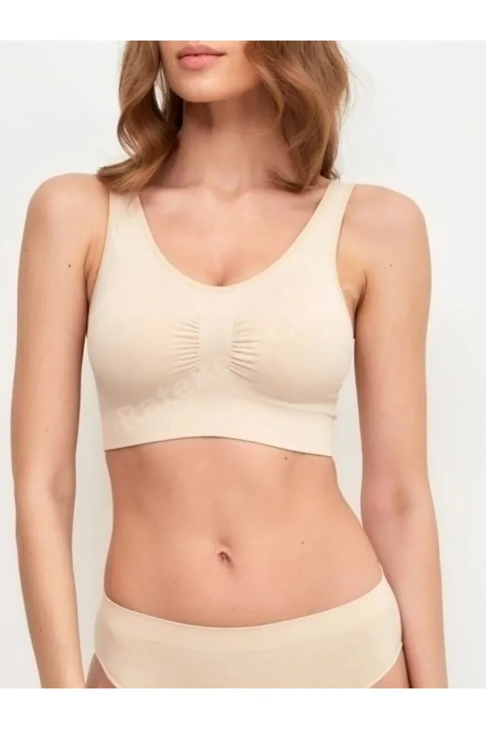 Panax Model Toparlayıcı Sıkılaştırıcı Kalın Askılı Pedli Büstiyer Ten Renk