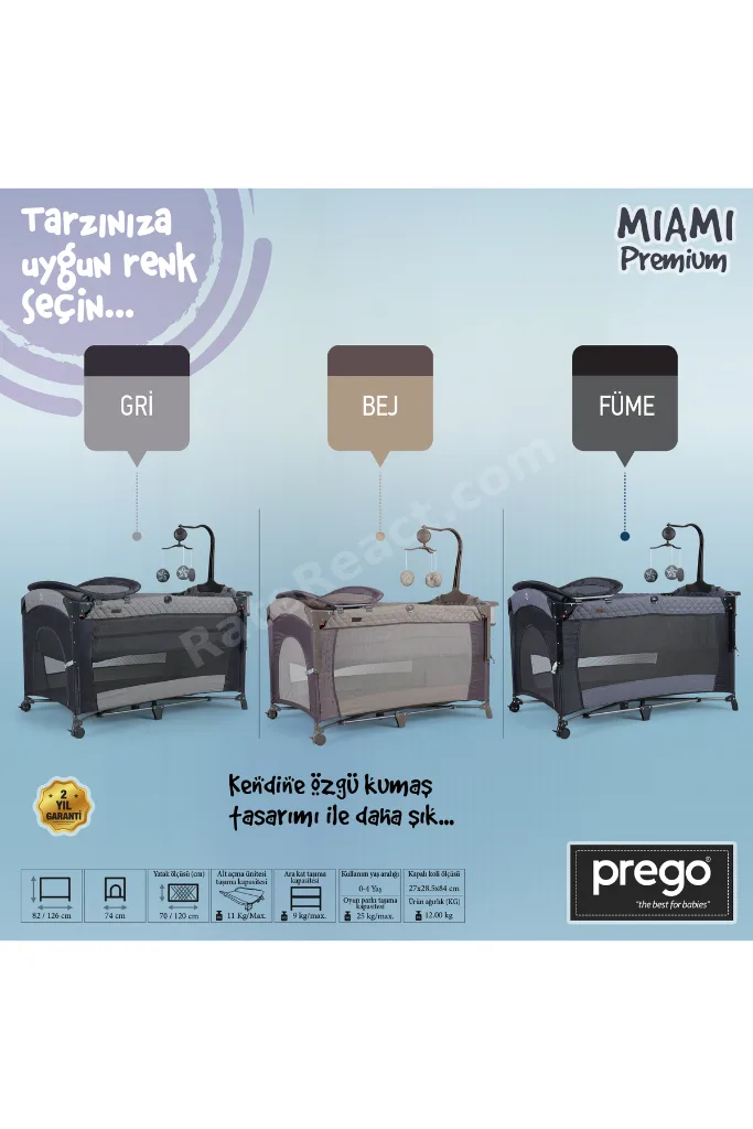 Miami Premium Dönenceli Anne Yanı Oyun Parkı 8040