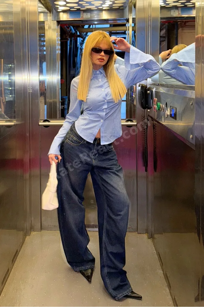 Baggy Fit Barrel Jean