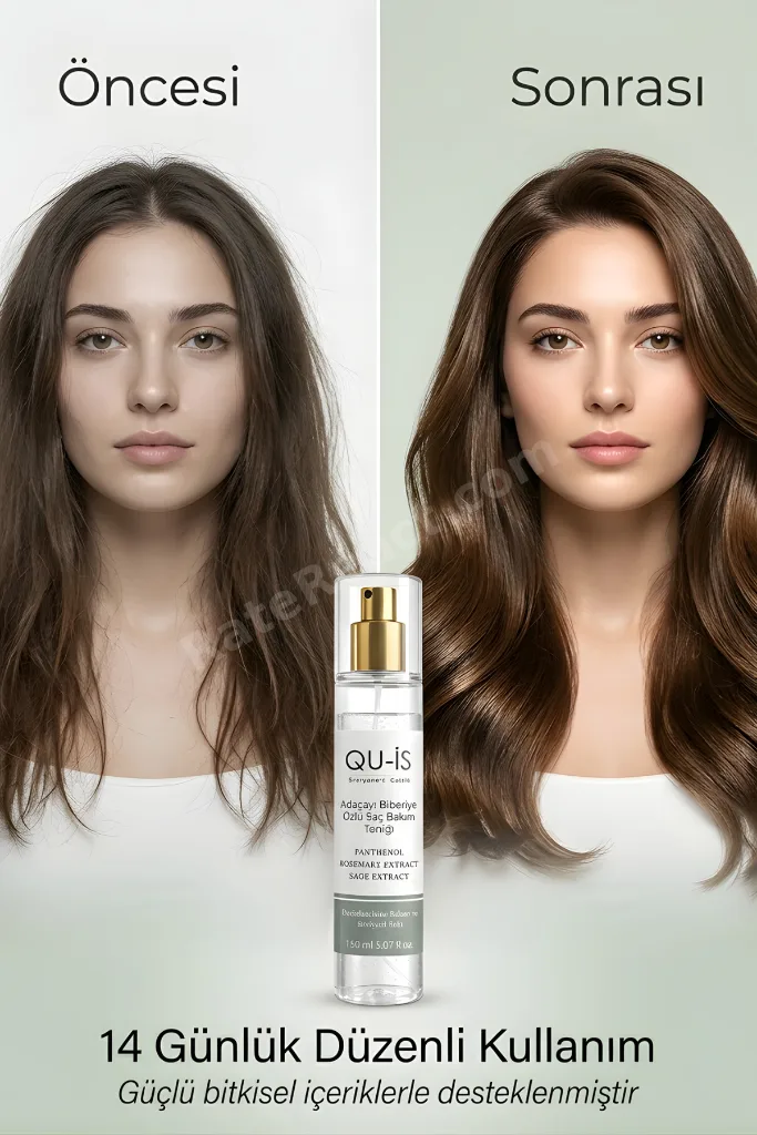 Adaçayı ve Biberiye Özlü Saç Bakım Toniği 150 ml - ( Biotin & Niacinamide , Dökülme Karşıtı )