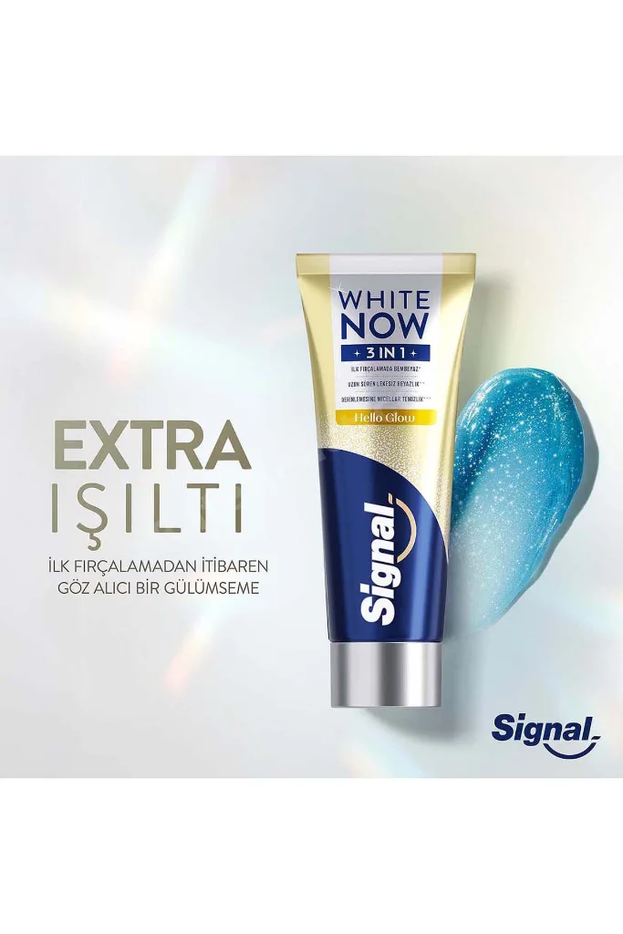 White Now Diş Macunu 3 in 1 Ekstra Işıltı 75 ml x2