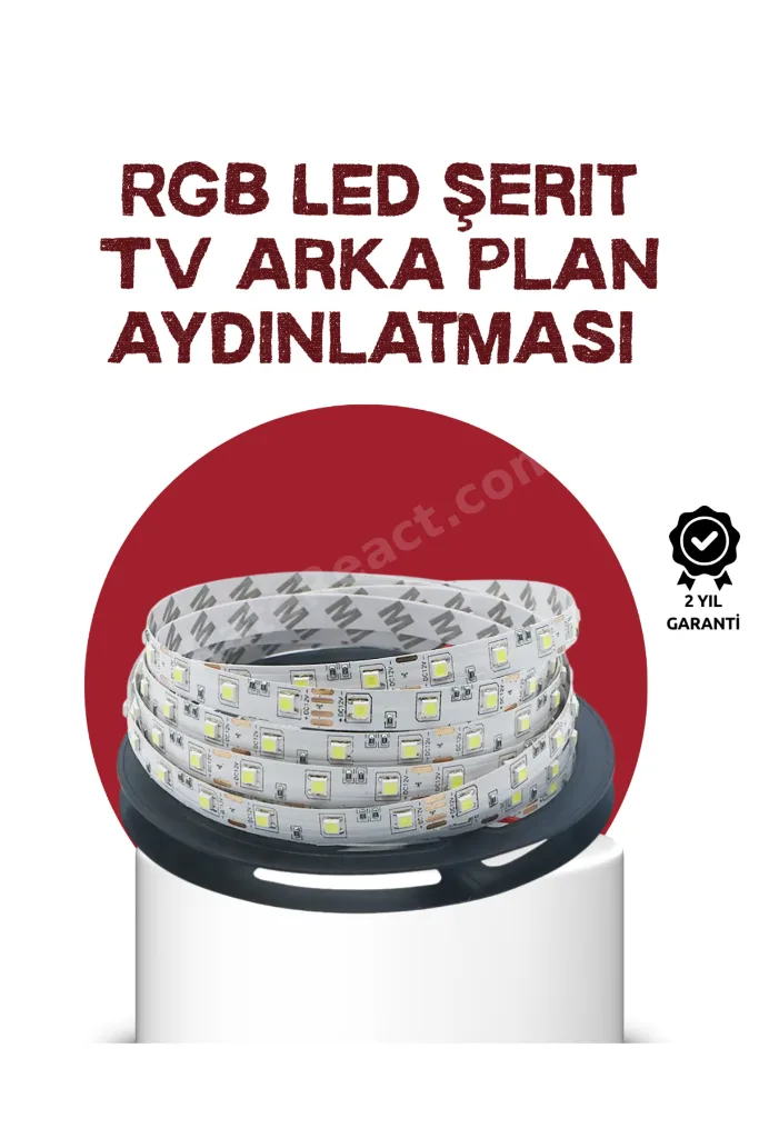 TrendyPazarSell Kendinden Yapışkanlı LED Şerit Televizyon Aydınlatması 2mt 1190575