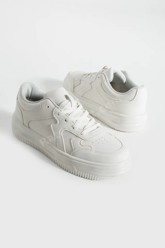 Beyaz Kadın Sneaker Günlük Ayakkabı
