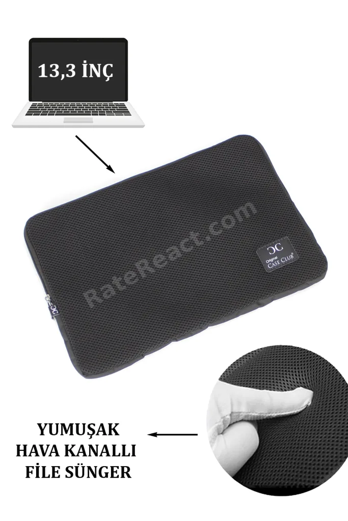 13''-13,3'' Inç File Sünger Kılıf Tablet Macbook Ve Laptop Uyumlu Çizilmeye Karşı Koruma