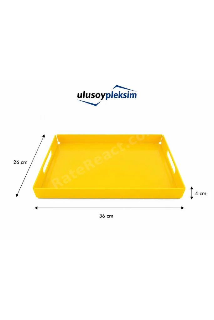 Dekoratif Pleksi Servis & Sunum Tepsisi