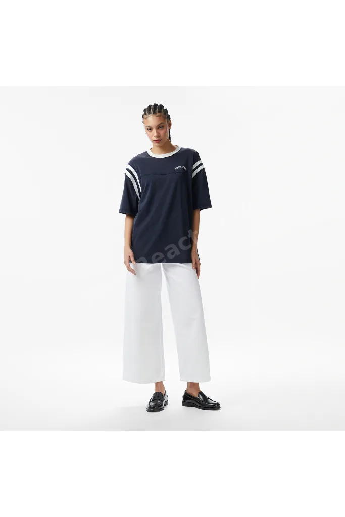 Varsity Kadın Lacivert T-Shirt