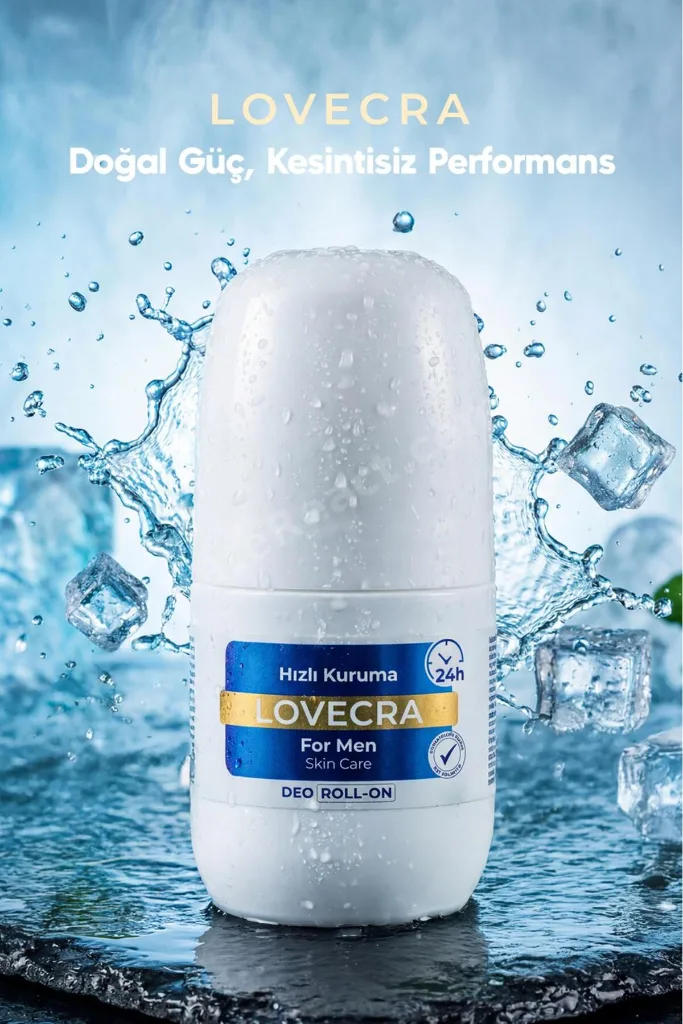 Doğal Erkek Deo Roll On 24 Saat Etkili Terleme Önleyici Ter Kokusuna Karşı Koruma Hassas Cilt 50 ml