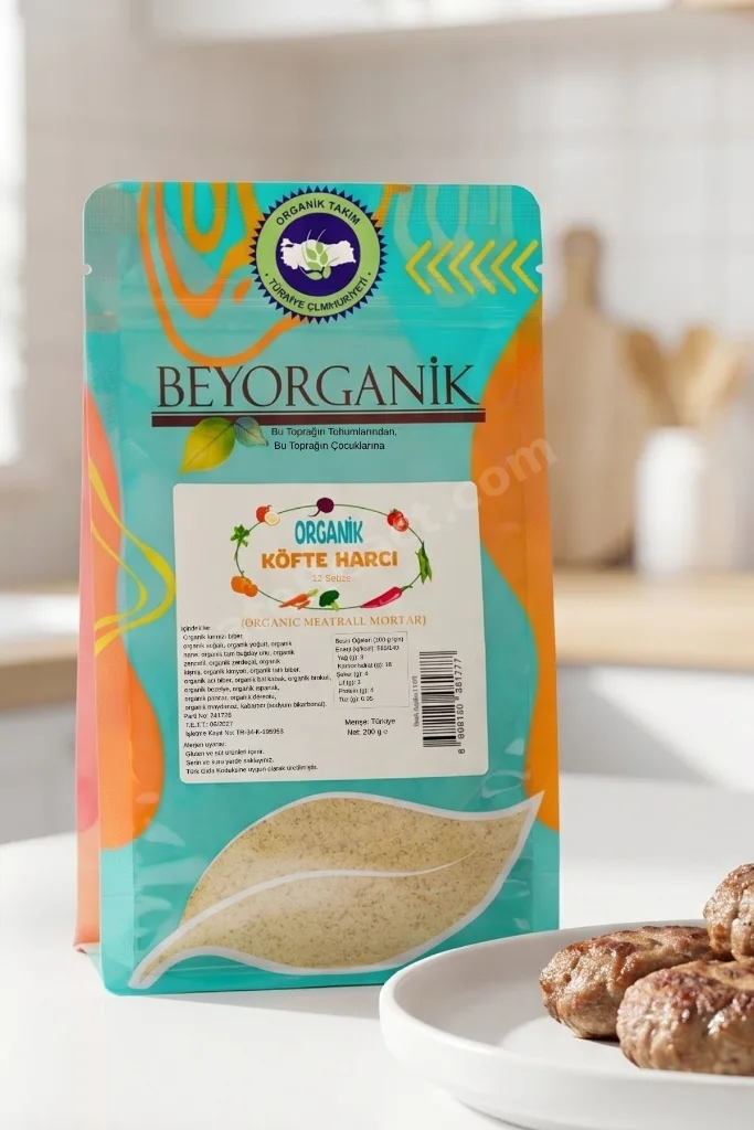 Organik Köfte Harcı (Sebzeli) 200gr (PESTİSİT VE AFLATOKSİN ANALİZLİ)