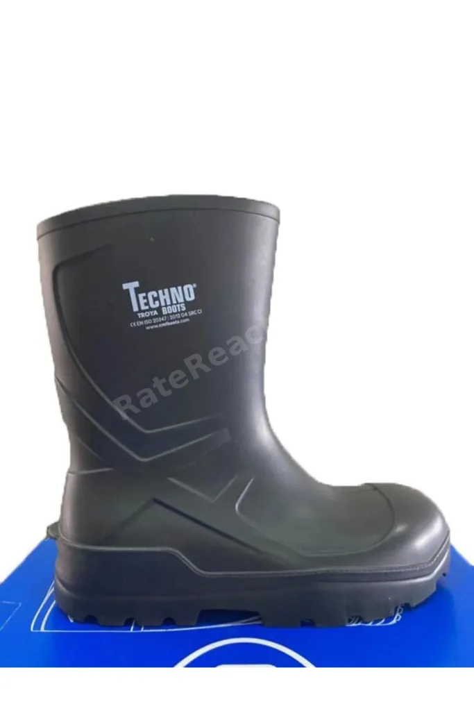 BOOTS O4 Koyu Yeşil 27 cm. TPU Poliüretan  Kısa Çizme %100 Su Geçirmez Çelik Burunsuz