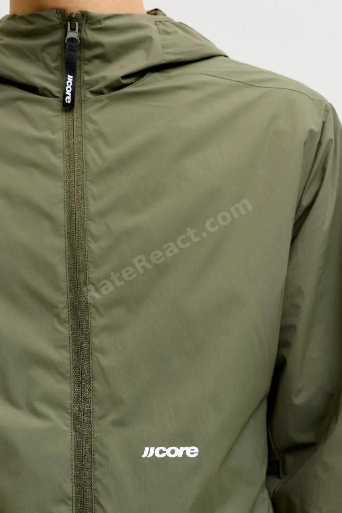 JCOCLUB Windbreaker Erkek Kapüşonlu Rüzgarlık Mont Hafif Yağmurluk