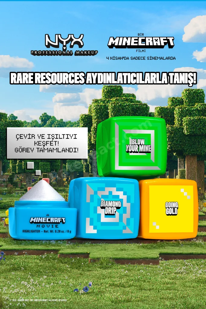 Minecraft Özel Koleksiyon Stick Aydınlatıcı, Highlighter - 02 Diamond Drip