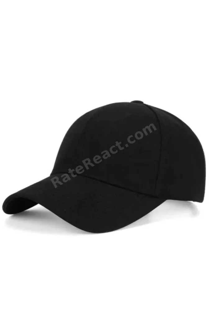 Düz Siyah Şapka Sportif Cap