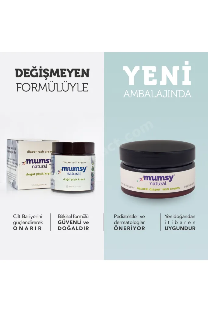 Doğal Pişik Kremi 100 ml, 22 Bitki ve 3 Vitaminle Zenginleştirilmiş Organik, Koruyucu ve Onarıcı