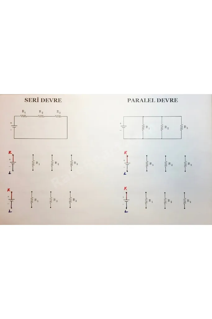 Elektrik Devresi Deney Seti / Fen Bilgisi Seri-Paralel Devre