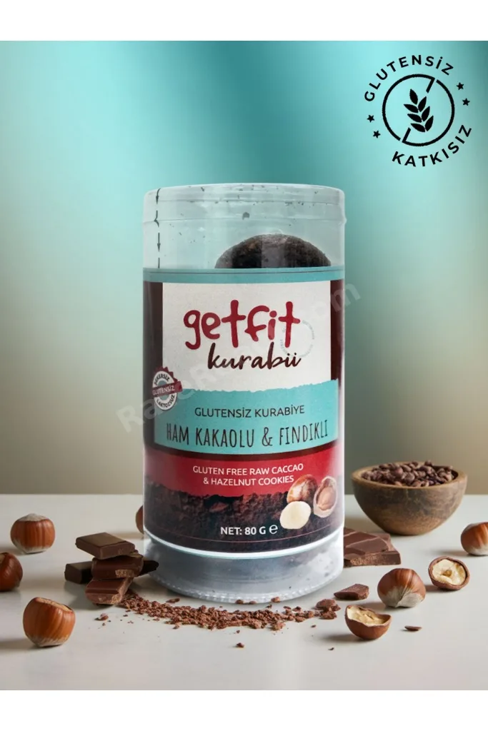 Glutensiz Ham Kakaolu -Fındıklı Kurabiye