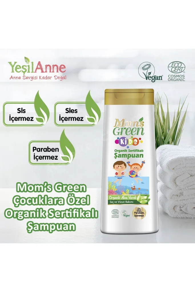 2 Li Set Organik Bebek Çamaşır Deterjanı 1500 ml Ve Kids Çocuk Şampuanı 400 ml