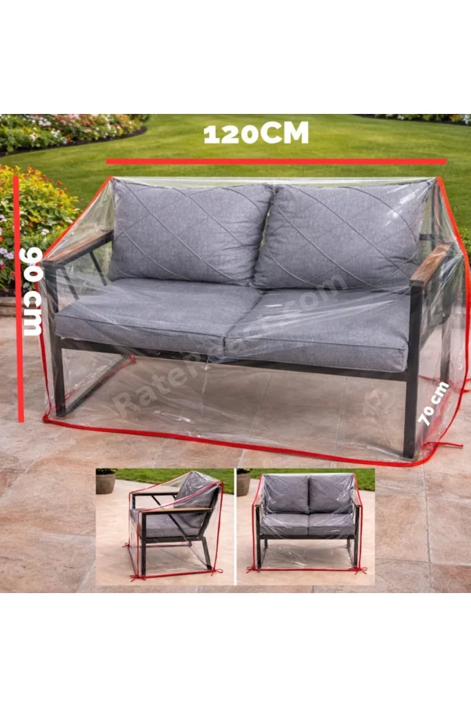 🛋️ Şeffaf Bahçe Koltuk Koruma Kılıfı – 120x70x90 cm
