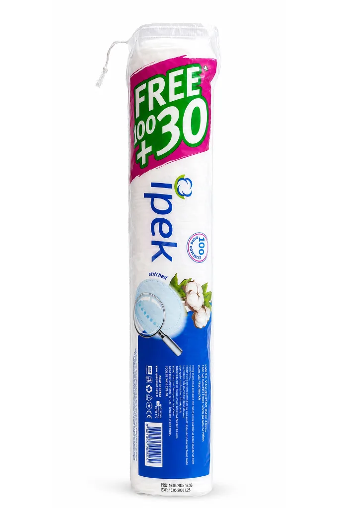 Disk Makyaj Temizleme Pamuğu 100+30 lu Paket