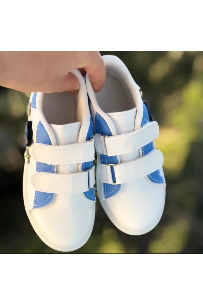 Erkek Çocuk Cırtlı Spor Ayakkabı Kaydırmaz Taban Phylon (Hafif) Sneaker