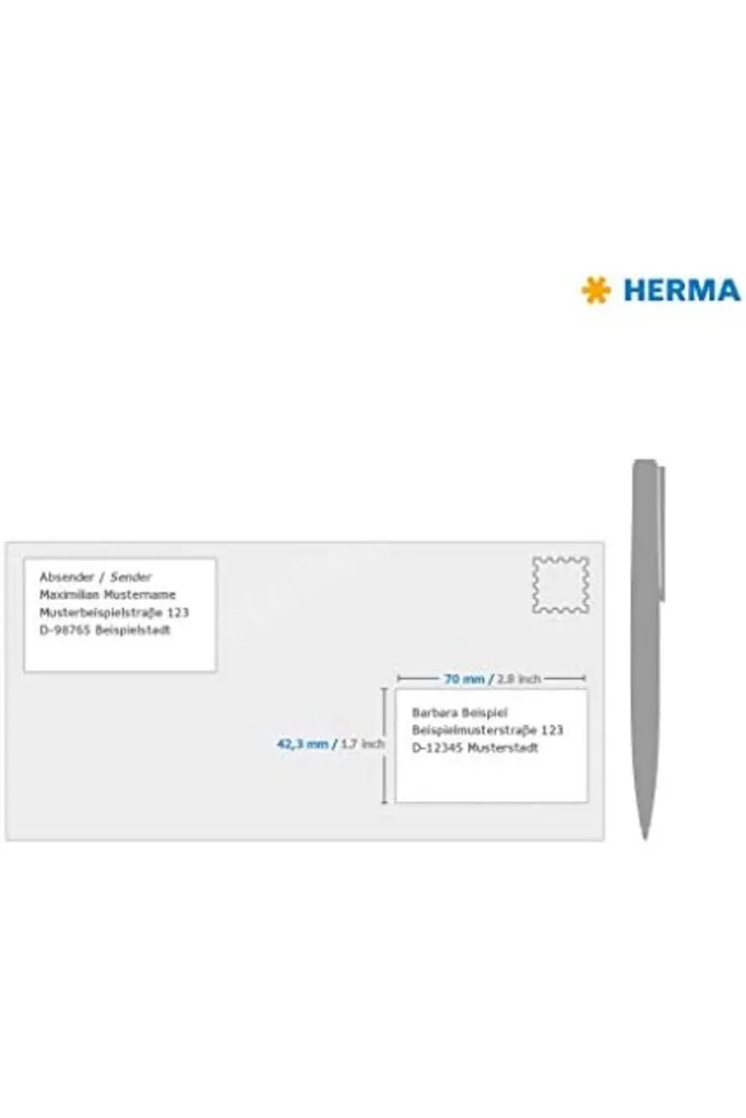 4668 Evrensel Etiket DIN A4 70 x 42,3 mm, 100 Yaprak, Kağıt, Mat Kendinden Yapışkanlı, Basılabilir,