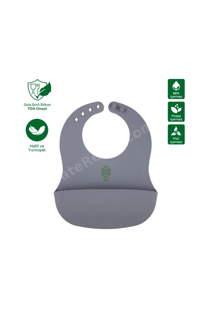 Islak Mendil Kutusu + Silikon Banyo Siperliği + Silikon Mama Önlüğü Seti