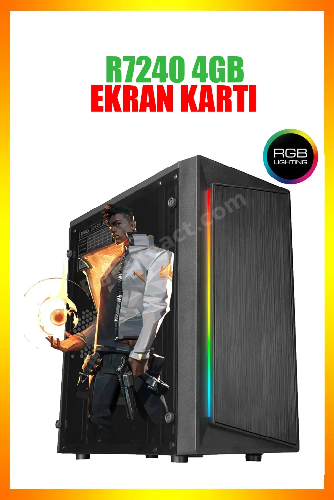 N68x I5-750 (4 Çekirdekli ) 16gb Ram,256gb Ssd,4gb R7240 128bit,oyuncu Masaüstü Bilgisayar