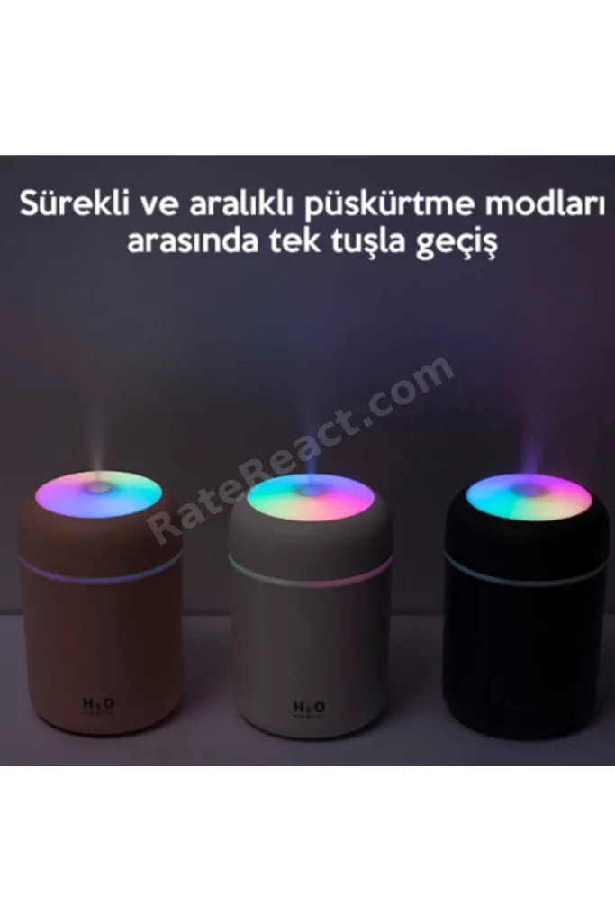 Ultrasonik Hava Nemlendirici Buhar Makinası Bebek Çocuk Odaları için humidifer 7 renk rgb ışıklı