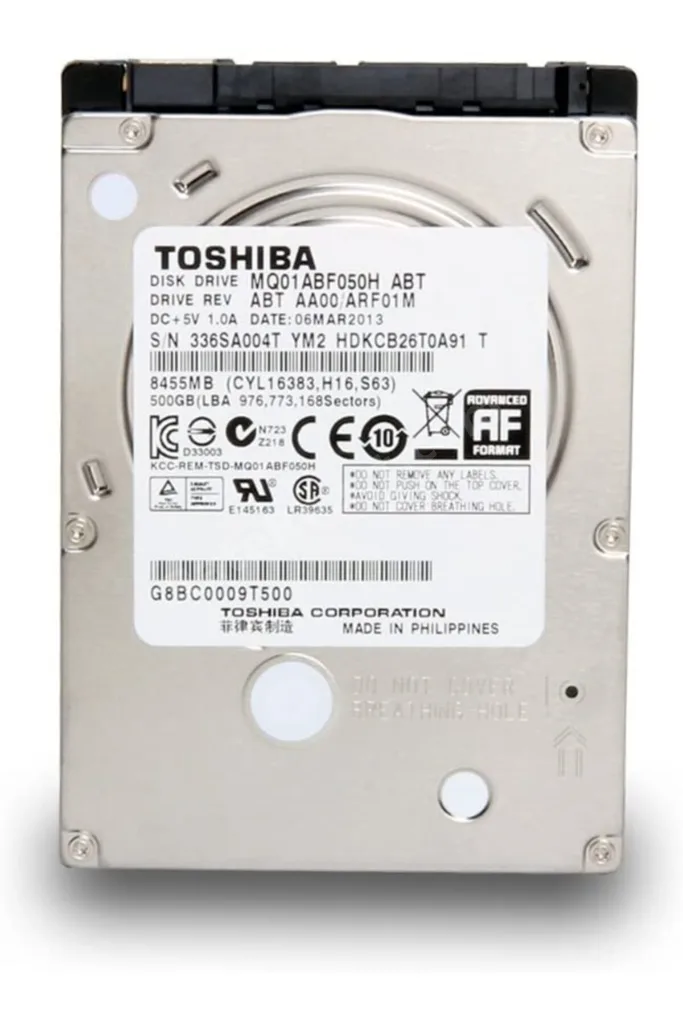 Toshıba Mq01abf050h, 2.5'' 500gb + 8gb Sshd, Hybrid Drive