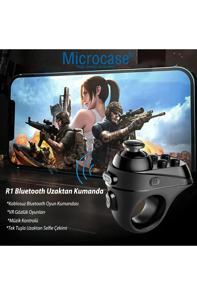 R1 VR Sanal Gerçeklik Gözlükleri için Kablosuz Bluetooth Kumanda Çok Fonksiyonlu Joystick -AL4819