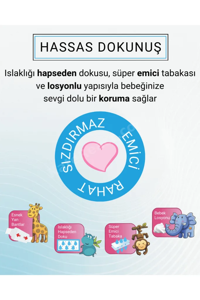 Bebek Bezi 7 Numara XX-Large (20-30 Kg) 18 Adet – Eko Paket, Yüksek Emicilik