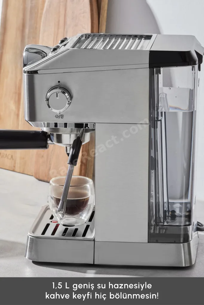 Coffee Art 1101 Süt Köpürtücülü 20bar Basınçlı Espresso Latte Cappuccino Americano Mak. 1,5l