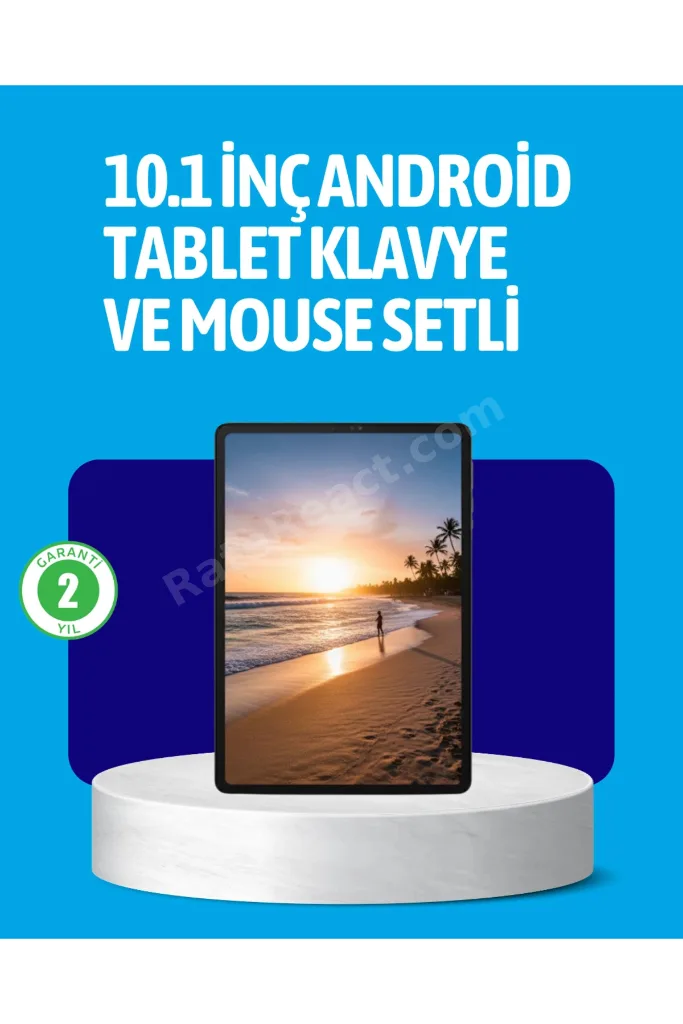 KRM Android 15 Tablet Klavyeli Mouse’lu Profesyonel Set KRM