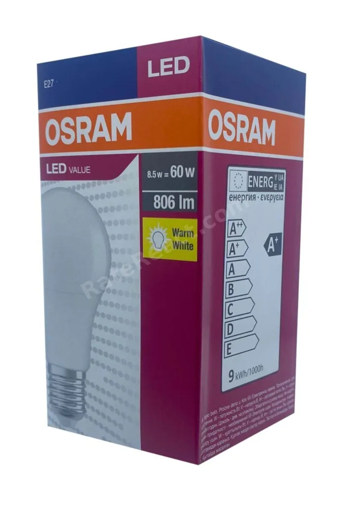 - Led Value 8.5w(60W) Led Ampul Sarı Işık 10'lu Paket