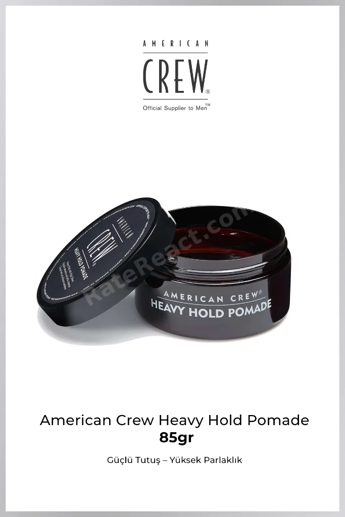Heavy Hold Pomade 85 g – Gün Boyu Sabit Ultra Güçlü Parlak Erkek Wax