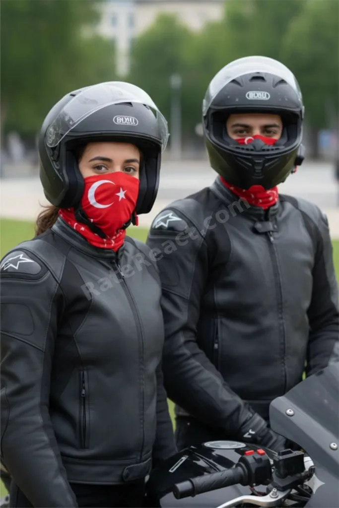 Türk Bayraklı Motorcu Buff