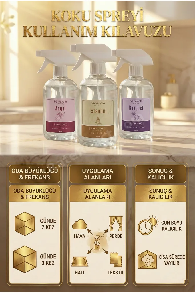 Special Bouquet Oda Ve Çamaşır Spreyi | Kalıcı ve Ferah, Etkili, Özel Tasarım Şişe - 500 ml