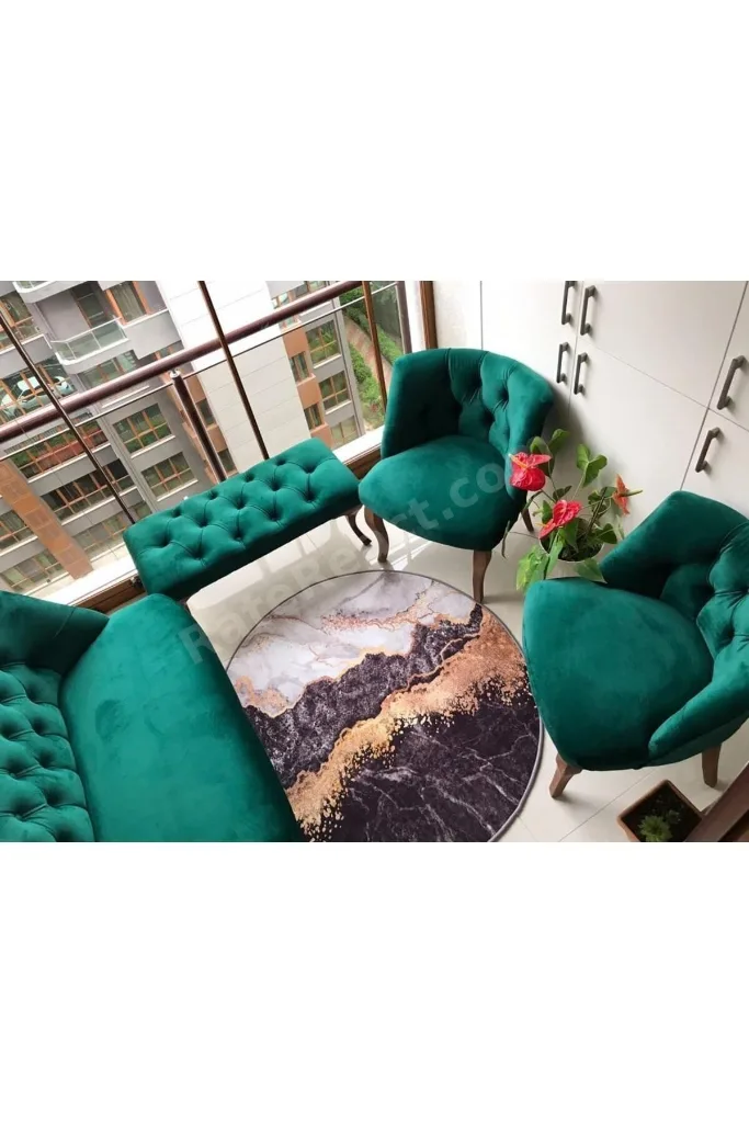 Nev Elizzan Garden Zümrüt Yeşili Koltuk Takımı 001