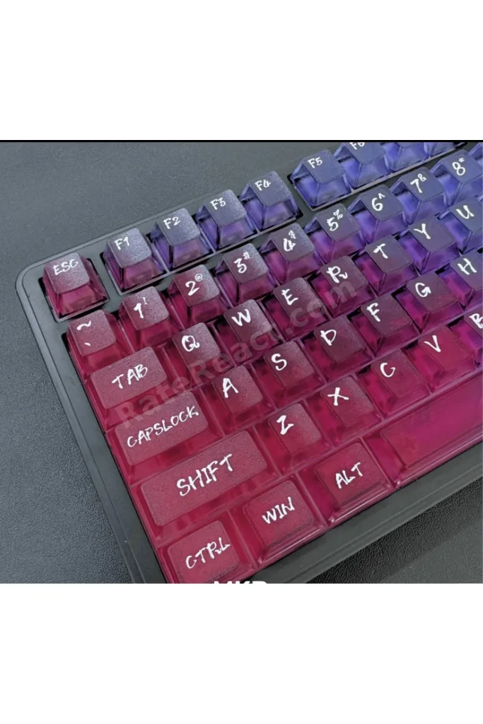 Nebula bulutu Keycaps Renkli Sisli Mekanik RGB Klavye Tuş Takımı