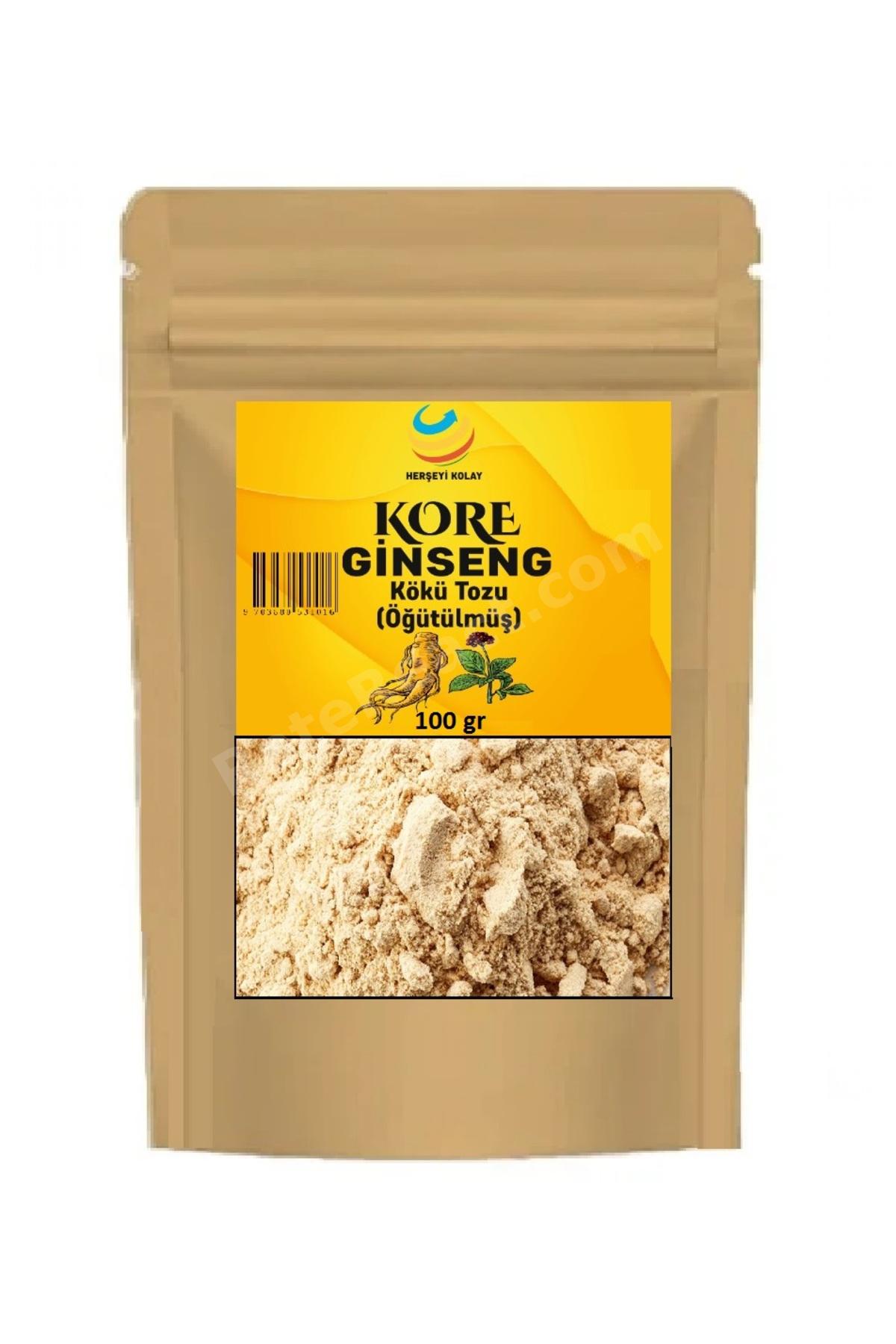 Ginseng Kökü Öğütülmüş Toz Panax 100gr Kırmızı Ginseng Kuvvetli Macun tozu